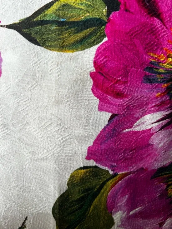 Dolce and Gabbana Peonies Jacquard Single-Breasted Jacket and pantsuit - Picture 11 of 14